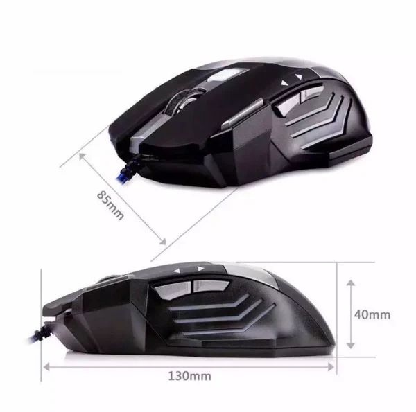 Gaming Mouse 7 Button USB Wired LED Breathing Fire Button 3200 DPI Laptop PC - Image 8