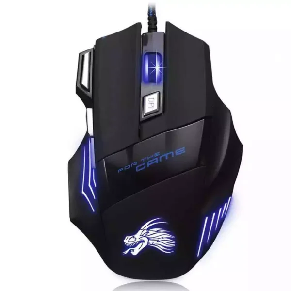 Gaming Mouse 7 Button USB Wired LED Breathing Fire Button 3200 DPI Laptop PC - Image 2