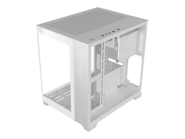 DIYPC DIY-CUBE01-W White USB3.0 Tempered Glass Micro ATX Gaming Computer Case w/ - Image 4