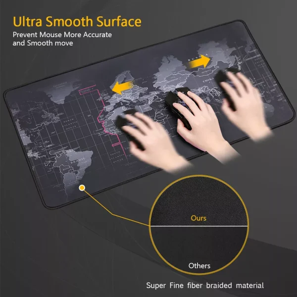 Extended Large High-Performance Anti-Fray Gaming Mouse Pad Computer Keyboard Mat - Image 4