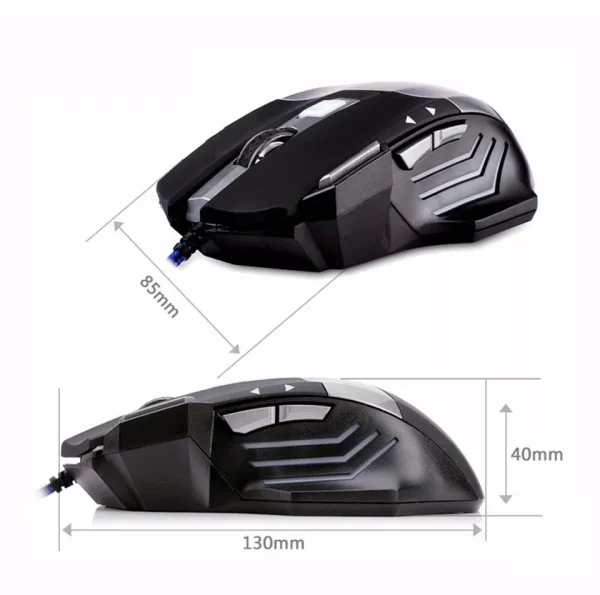 Gaming Mouse 7 Button USB Wired LED Breathing Fire Button 3200 DPI Laptop PC - Image 5