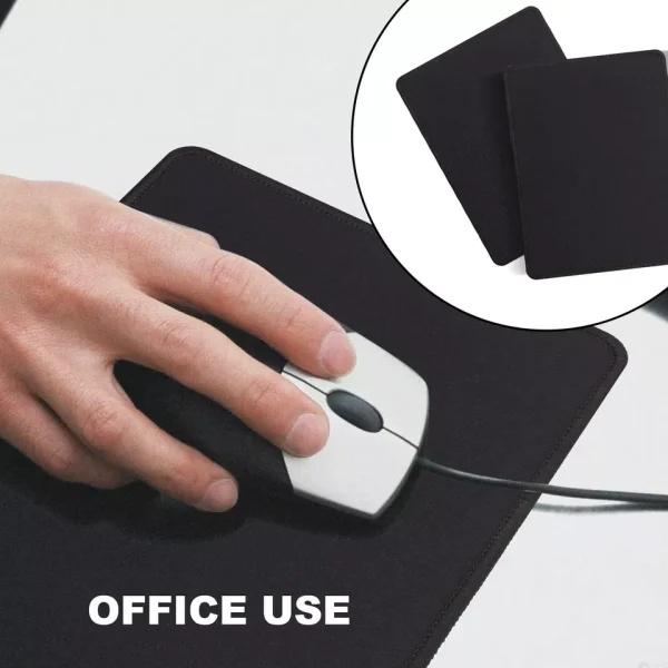 2-Pack Non-Slip Mouse Pad Stitched Edge PC Laptop For Computer PC Gaming Rubber - Image 8